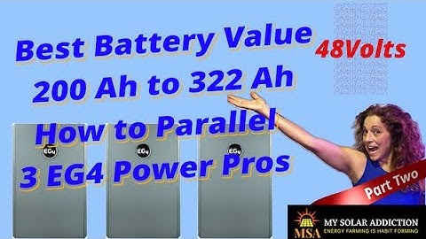 Best Battery Value 200Ah to 322Ah - Part 2 - How To Paralleling 3 Batteries To A External Bus Bar