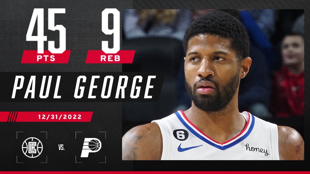 Clippers' Paul George has 45 points in loss to the Pacers