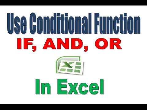 How to Use Conditional Function in Excel - YouTube