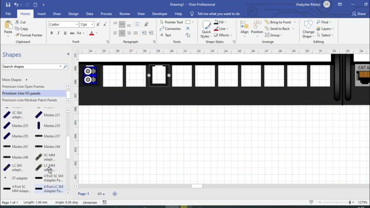 Premium Line Fiber Optic Visio Stencils YouTube