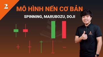 BÀI 2 | MÔ HÌNH NẾN CON XOAY, MARUBOZU VÀ NẾN DOJI | TRADERPTKT