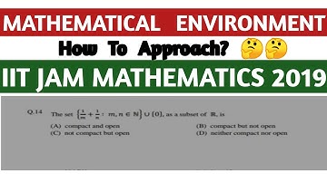 Q.14 || IIT JAM 2019(MA) PROBLEM SOLUTION... || In Hindi.