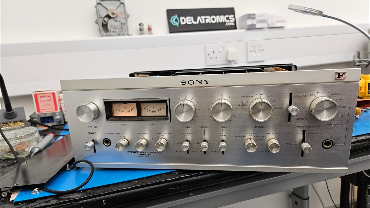 Sony 2000F Solid State Preamplifier Pt2 - YouTube