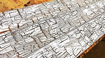How to Create  Cracked / Chipped Paint on New Wood