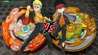 Glide Ragnaruk Wheel Revolve 1S VS Hollow Deathscyther 12Axe Accel' 4A - Beyblade Burst Sparking