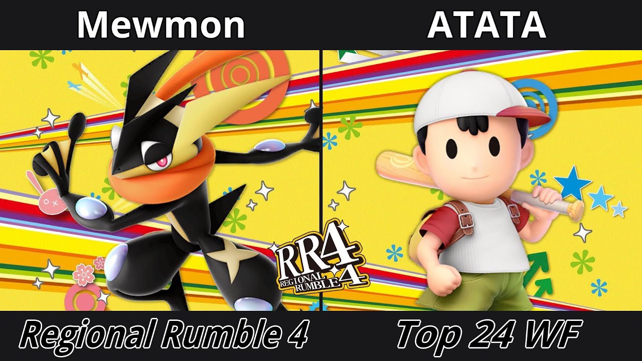 Regional Rumble 4 - Top 24 WF - Mewmon (Greninja) vs ATATA (Ness)