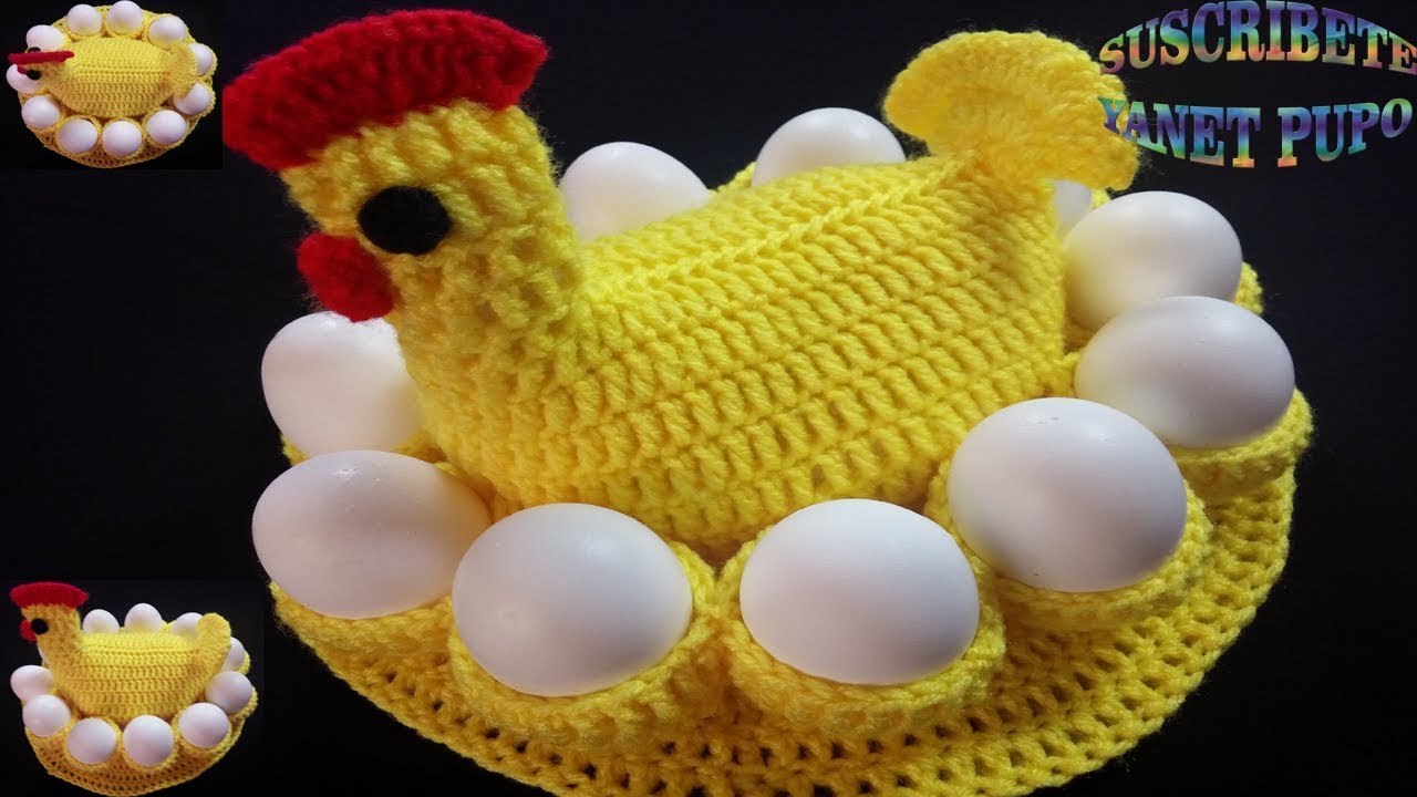 COMO TEJER GALLINA PORTA HUEVOS 🧶🐓