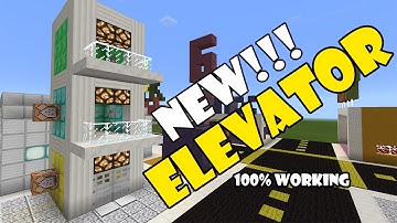 ELEVATOR Tutorial | NEW | Minecraft PE (Pocket Edition) MCPE Command Block