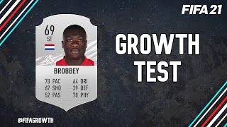 Brian Brobbey Growth Test! FIFA 21 Career Mode