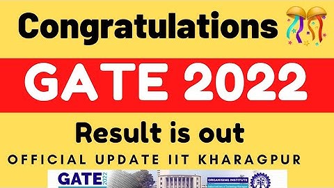 Gate 2022 result Live update | How to check gate 2022 result Direct link for checking gate result