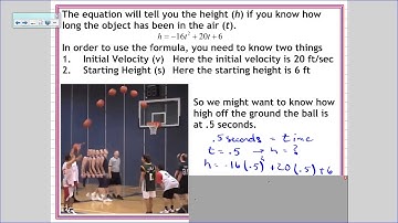 Vertical Motion Word Problems