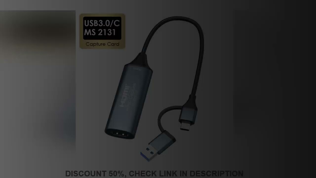 MS2130 Chip Type C USB3.0/2.0 Capture Card 4K HDMI-compatible Video Grabber 1080P Game Recording Liv