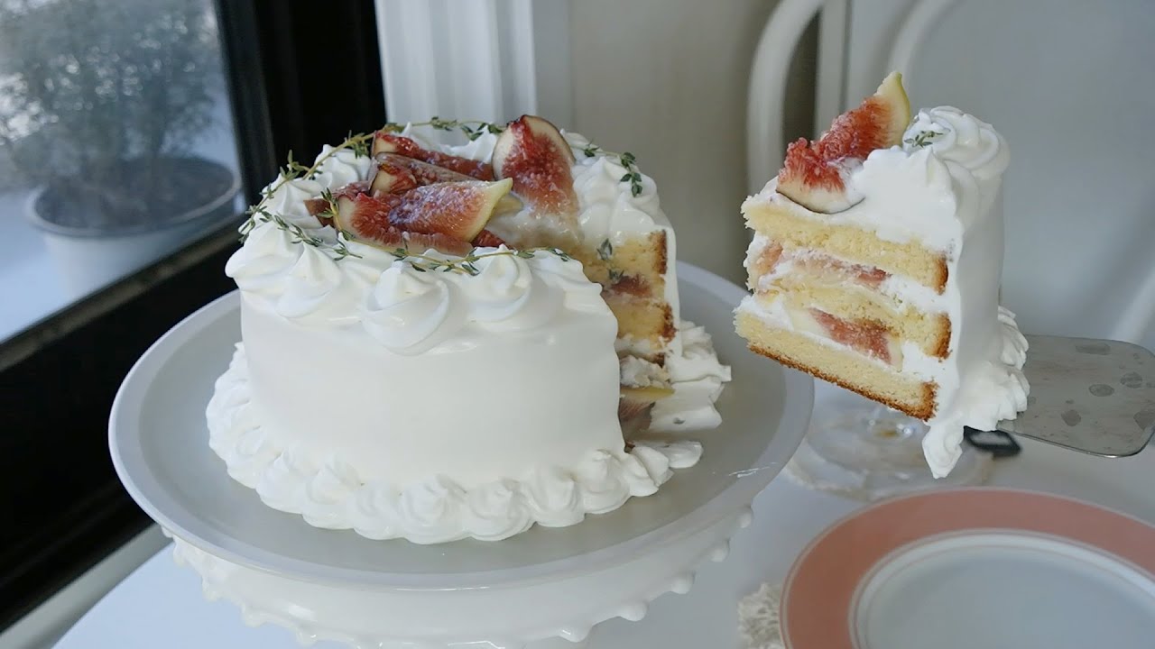 생크림 케이크 만들기 Fig Shortcake Recipe How to make Fig cake 무화과 생크림 케이크 레시피