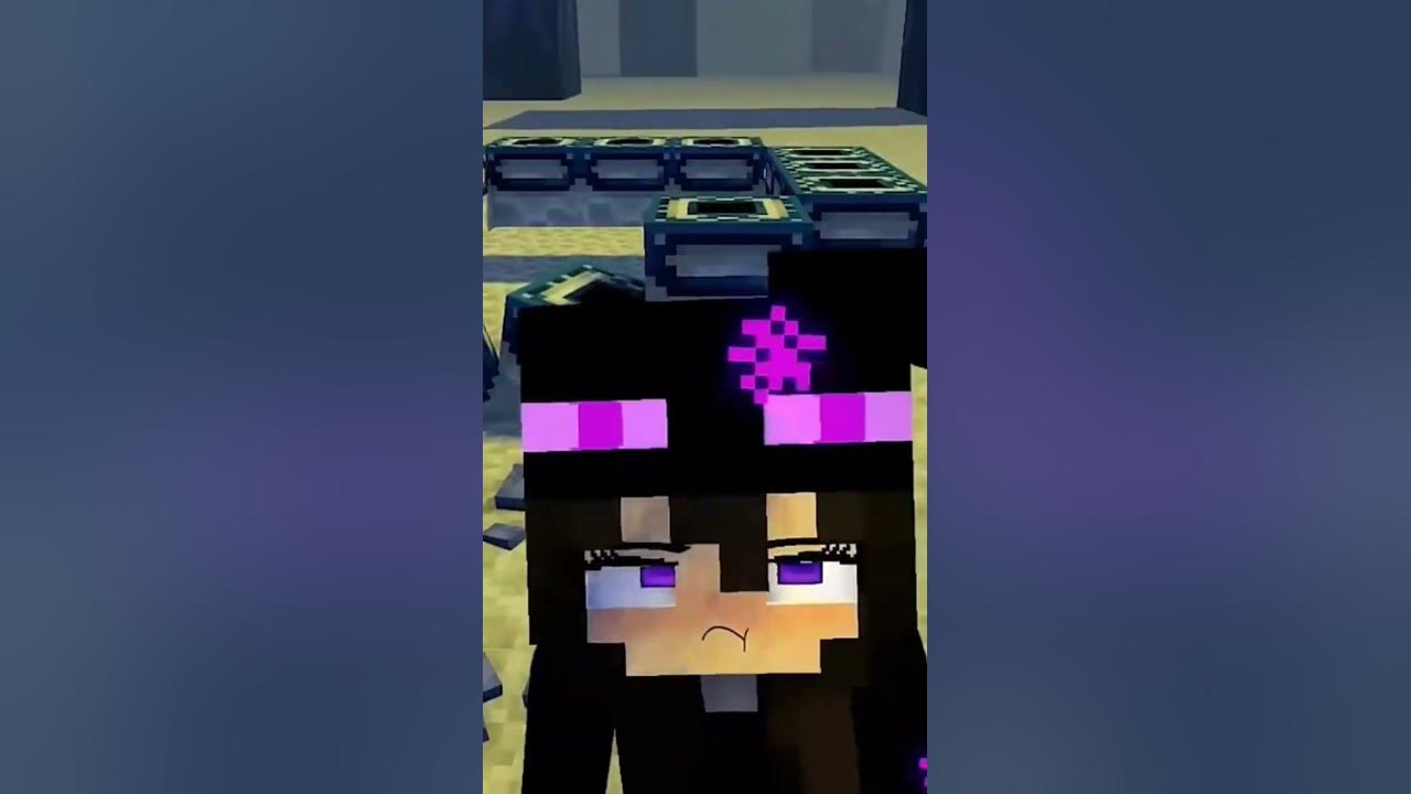 baby ender girl and cute ender girl#shorts#minecraft