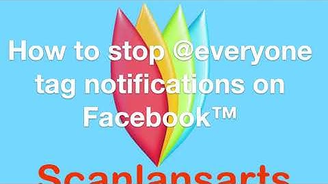 How to stop @everyone tag notifications on Facebook