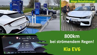 Kia EV6 - 800km Langstrecke bei strömendem Regen - Spitze an der Ladesäule! Generation - E