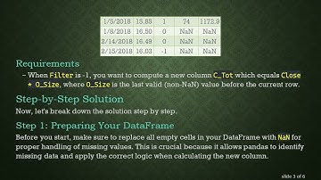 How to Find the Previous Non-NaN Value in a Pandas DataFrame to Calculate a New Column C_Tot