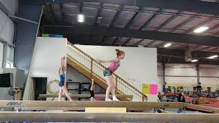 Samantha Nickle Front Ariel to split jump