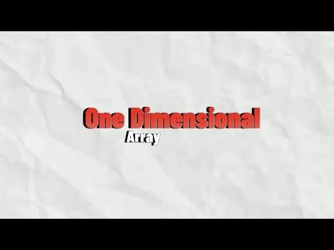 Single-Dimensional Arrays in Java (Tutorial) - YouTube