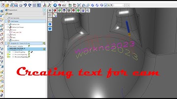 Creating text for cam #worknc  #programming #cadcam #engineer #cnc #mold