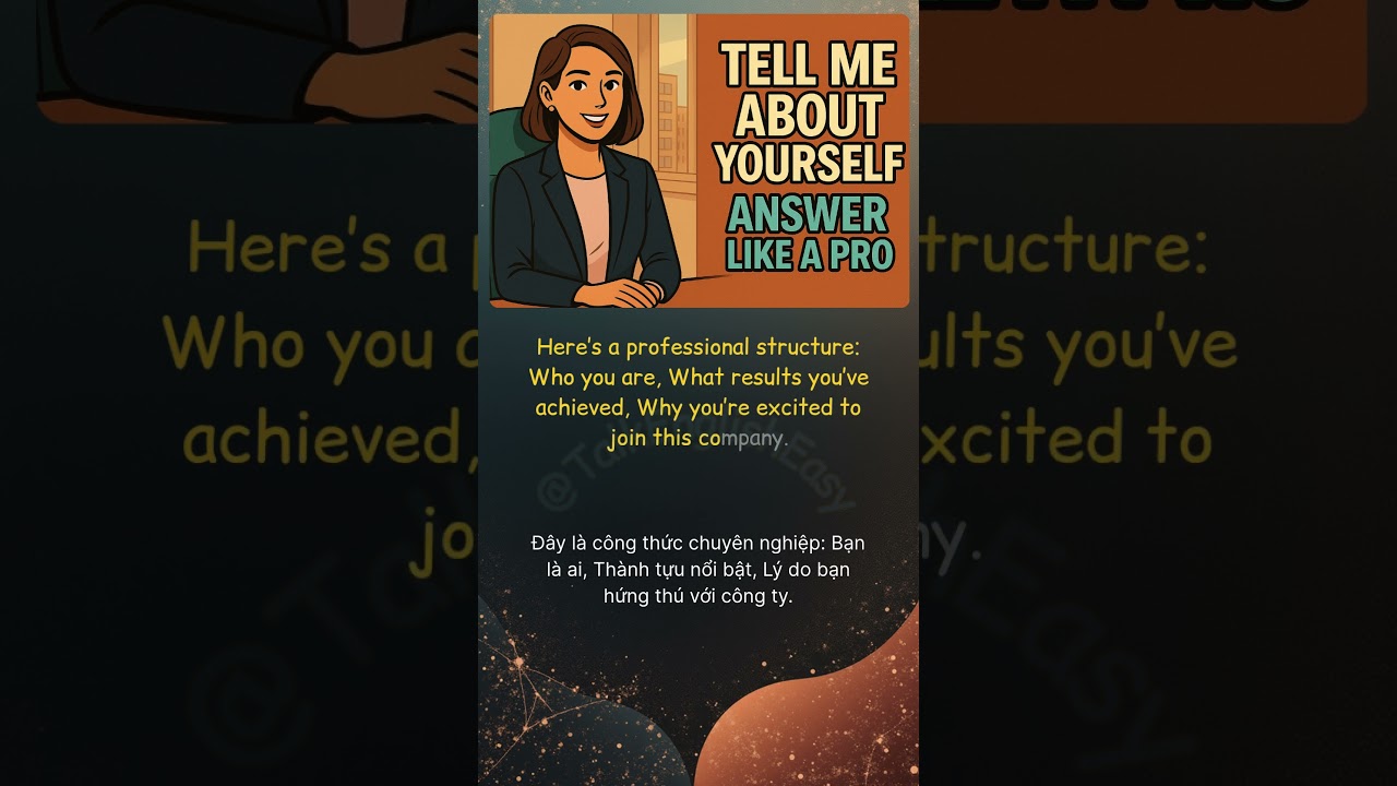 How to Answer “Tell Me About Yourself” in a Job Interview | Speak Like a Top Candidate 