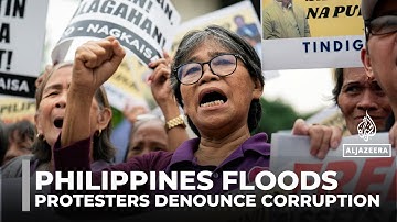 Philippines protesters denounce corruption in flood-control projects