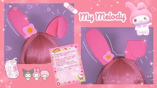 Como hacer las orejitas de My Melody → ˗ˏˋOnegai My Melody (おねがいマイメロディ)´ˎ˗ ♡