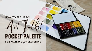 Ultimate Guide To Setting Up A Travel Watercolor Pocket Palette | On-The-Go Art Toolkit Setup!