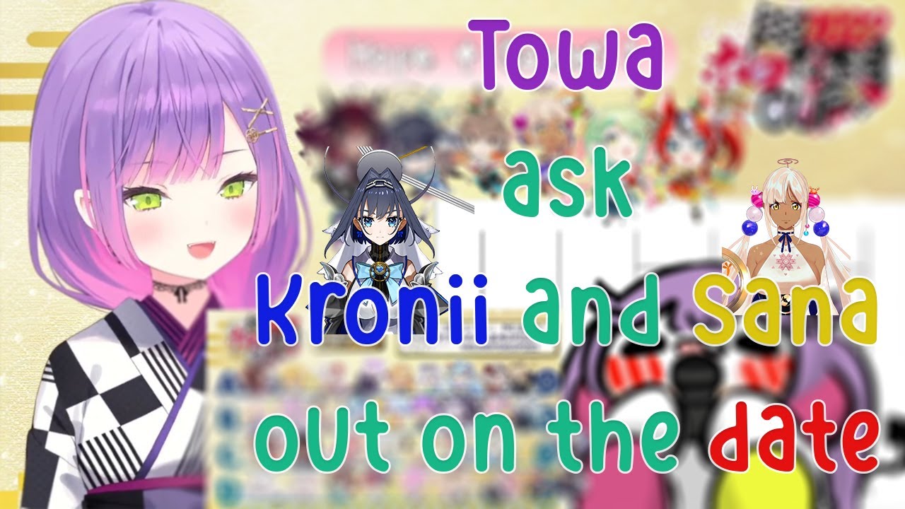 Towa Ask Kronii and Sana out on the Date!!! also There's Mario Kart Tourney Drawing Group in the end