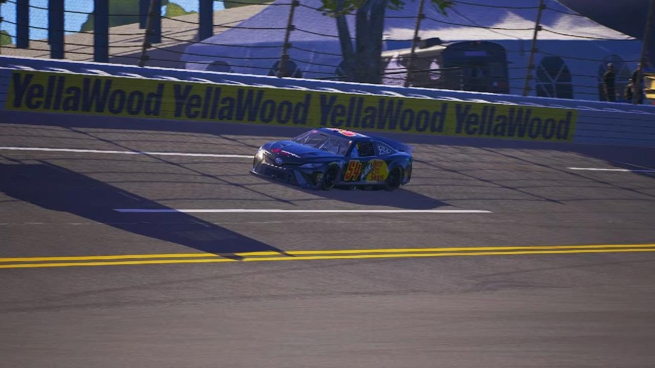 Last Race Win at Talladega on Nascar 21 - YouTube