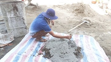 Học cách trộn vữa đắp phù điêu chuẩn nhất từ trước đến nay