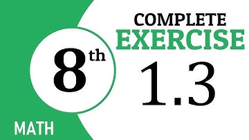 EXERCISE 1.3, INTRODUCTION, CHAPTER 1, OPERATIONS ON SETS, CLASS 8 MATHS, GS ACADEMY, 8TH MATH, PTB