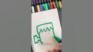 Drawing, But The Green Marker is Huge! Posca Art! Inspired By: @NashVibesArt