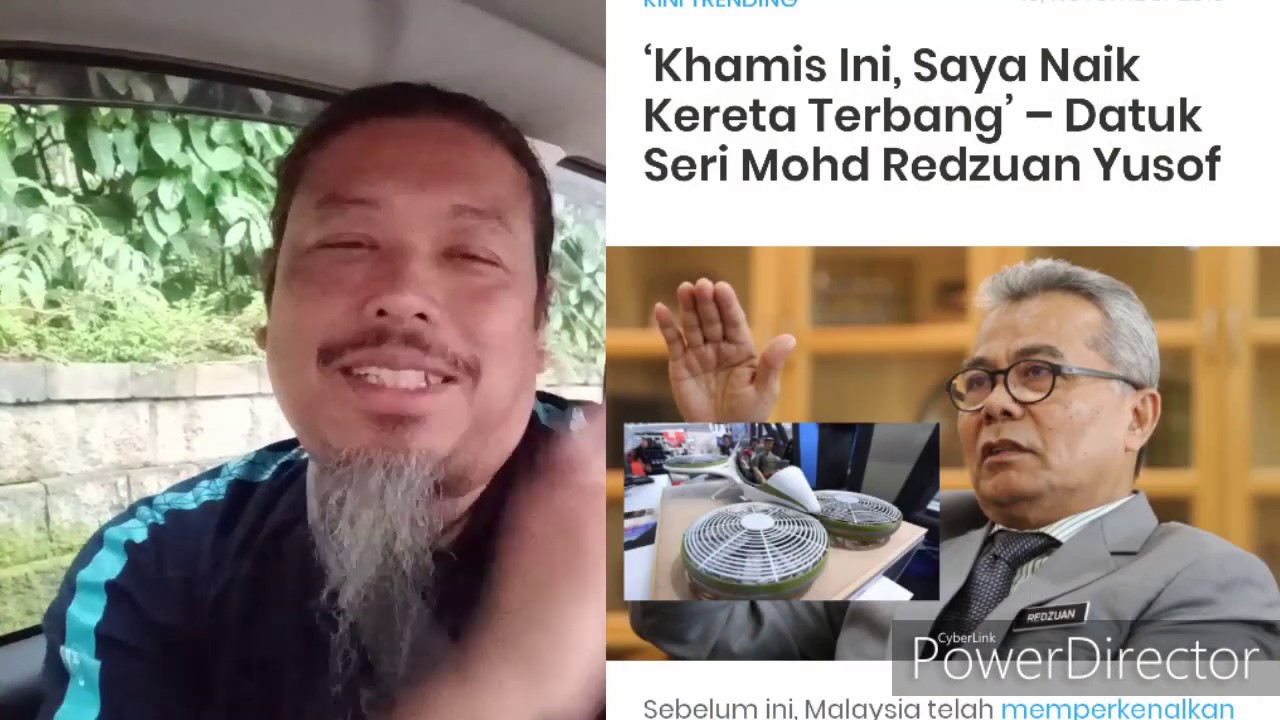 Vlog Nov 18: Menteri bakal uji Kereta terbang pertama Malaysia dua 