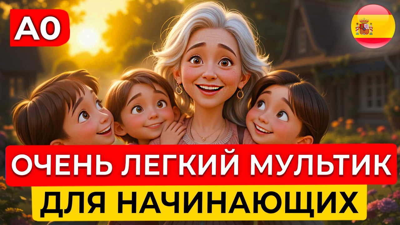 ИСПАНСКИЙ на слух через МУЛЬТИК для САМЫХ НАЧИНАЮЩИХ