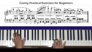 Czerny Practical Exercises for Beginners Op. 599, No. 77 Piano Tutorial