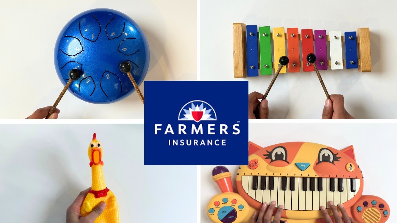 Farmers Insurance Jingle on 15 Crazy Instruments!