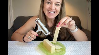 Zulay Kitchen Stainless Steel Wire Cheese Slicer - Adjustable Hand Held Cheese Cutter- REVIEW