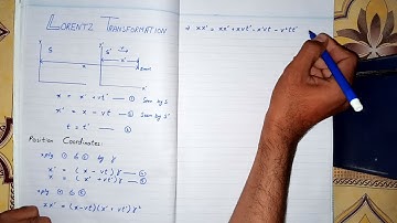 Lorentz Transformation: Derivation of Position and Time Coordinates in Urdu /HINDI