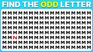 Find the Odd One Out | LETTER Edition [ Easy , hard , Impossible ]