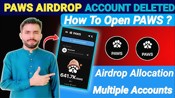 Paws Airdrop Account Deleted | How To Open Paws Account | Paws Multiple Accounts Kaisy Open Karain