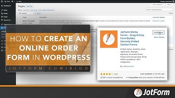 How to create an online order form in WordPress