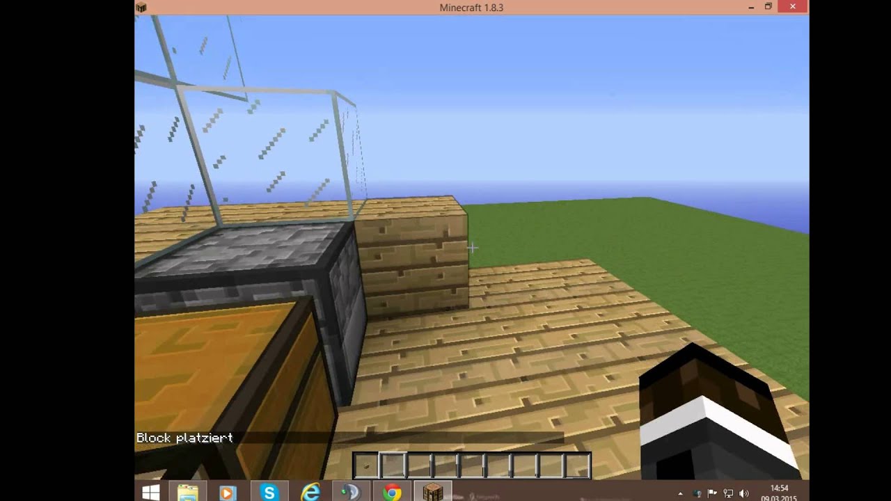Minecraft Bunker Selbst bauend