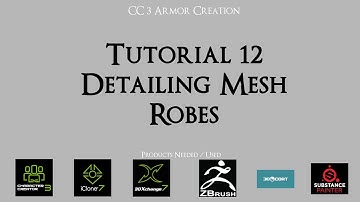 Tutorial 12 - Robes - Detailing Mesh | Character Creator 3 Tutorial