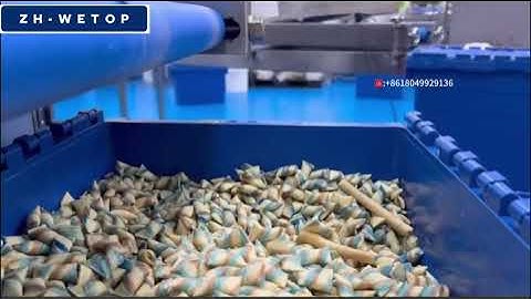 Automatic Three Colors Small Mini Pillow Wafer Roll Production Line Under Testing