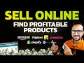 Find profitable products to sell online  online business  product research  ecommerce business