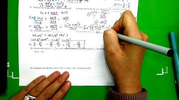 Inverse Trig, Identities, Sum and Difference review Part 2
