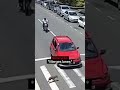 Motorcycle Doesn't Stop In Traffic