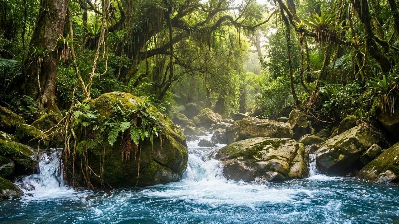 Live 24/7 Tranquil River Flow – Relaxing Water Sounds & Green Noise for Sleep & Calm