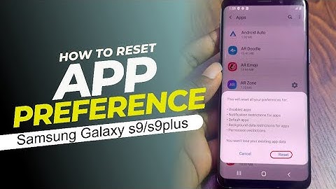 How to Reset App Preferences in SAMSUNGGalaxy S9 - Restore App Settings